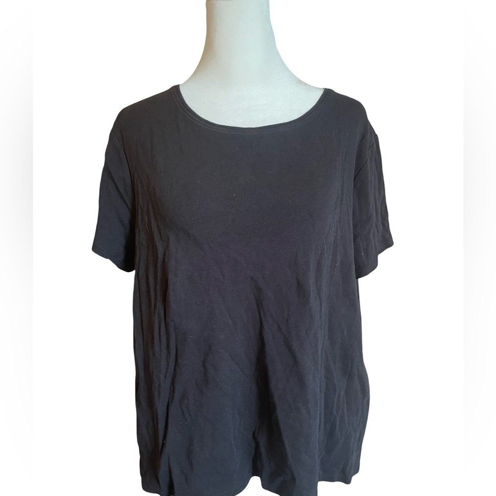 Croft & Barrow classic comfy black tee XLP